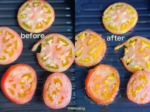 中村さんちの自宅から　焼きトマト